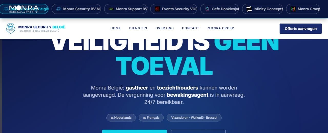 Monra Belgium website
